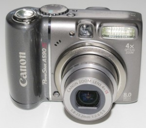 Canon PowerShot taget med flash
