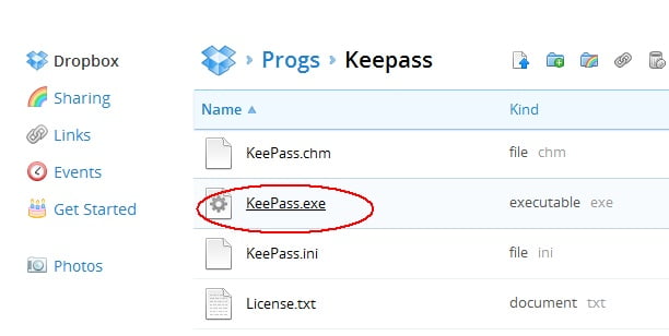 KeePass i Dropbox KeePass i Dropbox