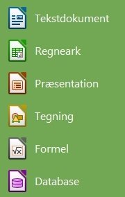 Modulerne i LibreOffice.